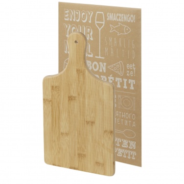 Logo trade promotional merchandise picture of: Quimet bamboo cutting board