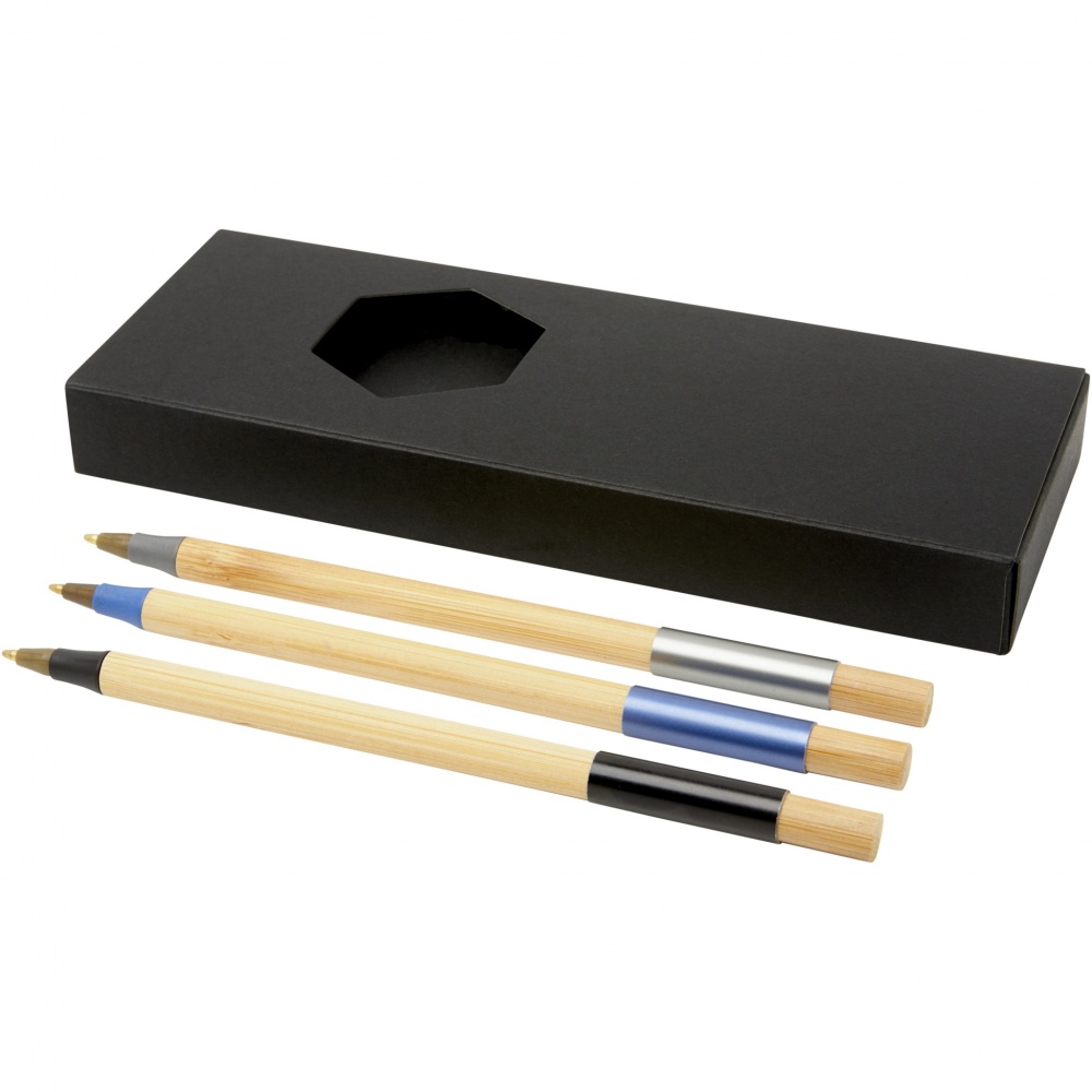 Logotrade promotional product picture of: Kerf 3-piece bamboo pen set