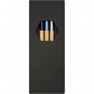 Logotrade promotional gift image of: Kerf 3-piece bamboo pen set