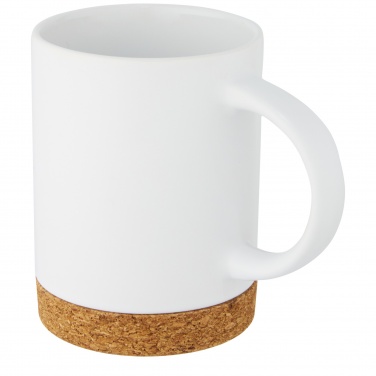 Logo trade promotional giveaway photo of: Neiva 425 ml ceramic mug with cork base