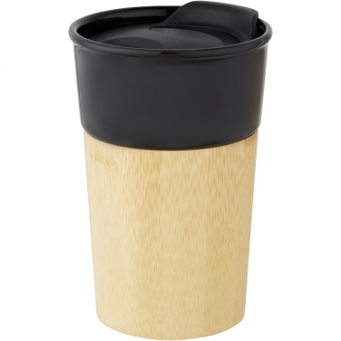 Logotrade corporate gift picture of: Pereira 320 ml porcelain mug with bamboo outer wall