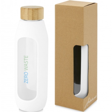 Logo trade corporate gifts image of: Tidan 600 ml borosilicate glass bottle with silicone grip