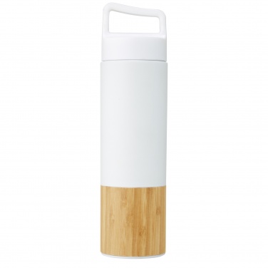 Logo trade promotional gifts image of: Torne 540 ml  stainless steel bottle with bamboo outer wall