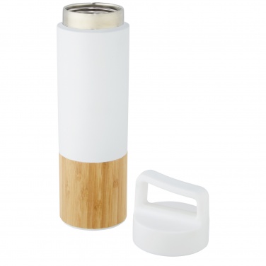 Logo trade promotional merchandise image of: Torne 540 ml  stainless steel bottle with bamboo outer wall