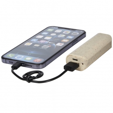 Logo trade promotional gifts image of: Yoko 1200mAh wheat straw power bank