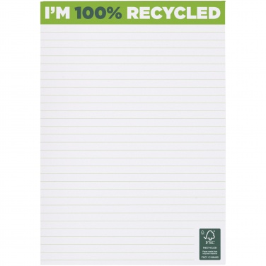 Logo trade advertising products picture of: Desk-Mate® A5 recycled notepad