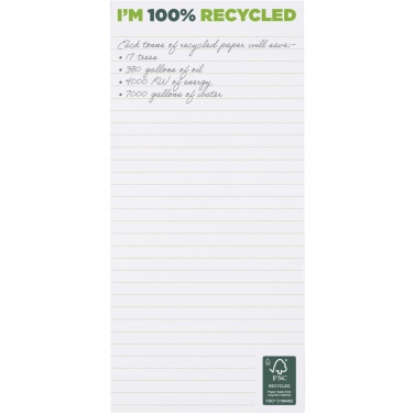 Logotrade promotional item image of: Desk-Mate® 1/3 A4 recycled notepad