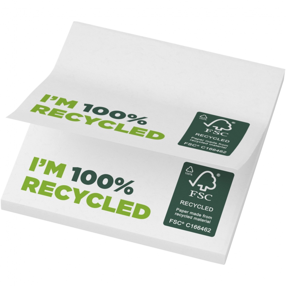 Logo trade promotional product photo of: Sticky-Mate® recycled sticky notes 75 x 75 mm