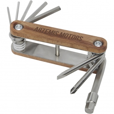 Logo trade promotional item photo of: Fixie 8-function wooden bicycle multi-tool