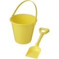 Tides recycled beach bucket and spade, Yellow