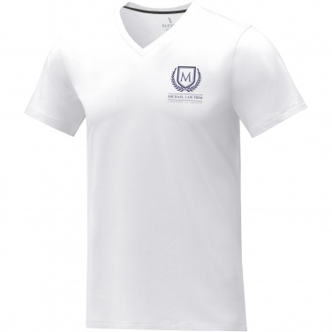 Logo trade promotional merchandise picture of: Somoto short sleeve men's V-neck t-shirt 