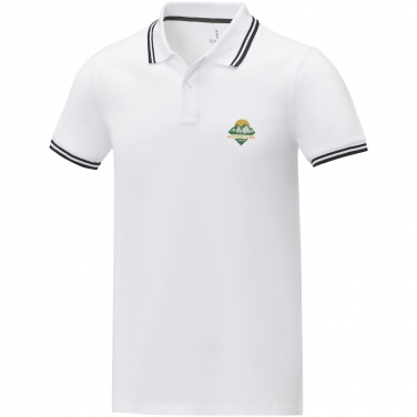 Logo trade advertising products picture of: Amarago short sleeve men's tipping polo