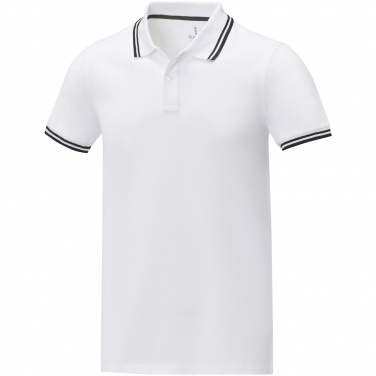 Logo trade advertising products picture of: Amarago short sleeve men's tipping polo