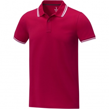 Logo trade promotional giveaways picture of: Amarago short sleeve men's tipping polo