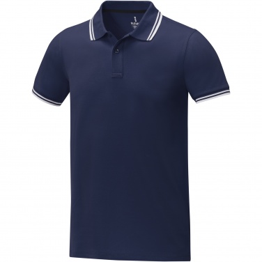 Logo trade business gift photo of: Amarago short sleeve men's tipping polo