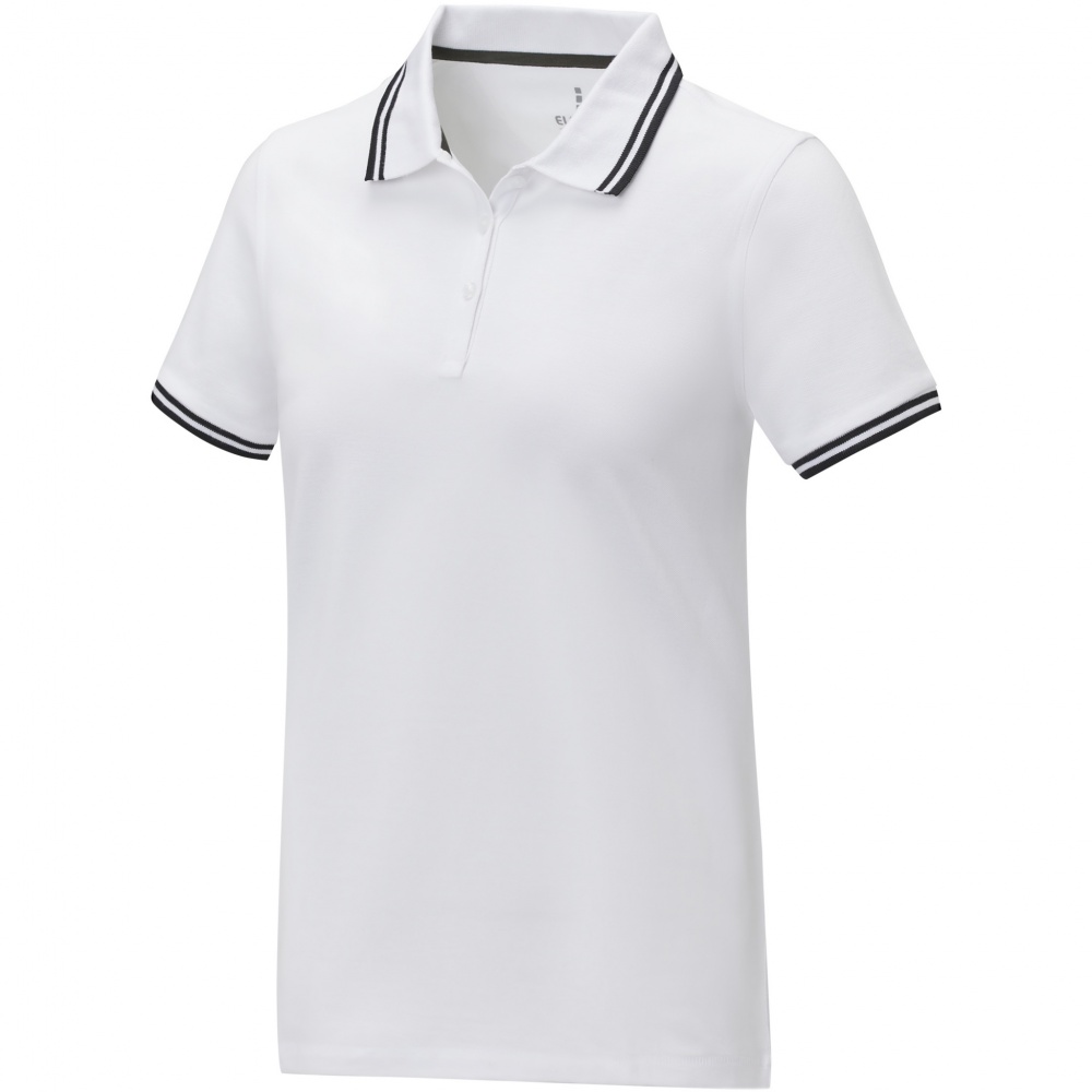 Logo trade business gift photo of: Amarago short sleeve women's tipping polo