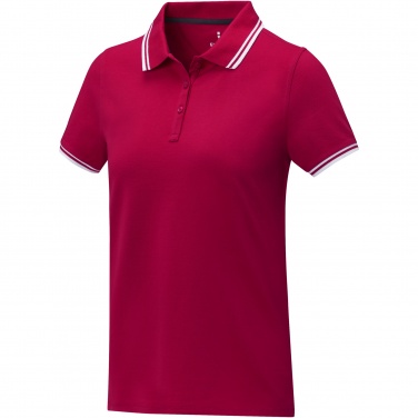 Logotrade promotional gift image of: Amarago short sleeve women's tipping polo