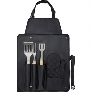 Logotrade advertising product image of: Gril 3-piece BBQ tools set and glove 