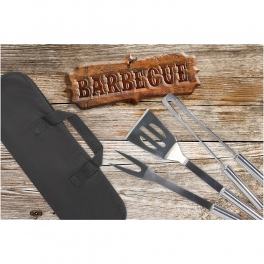 Logo trade promotional giveaways picture of: Barcabo BBQ 3-piece set