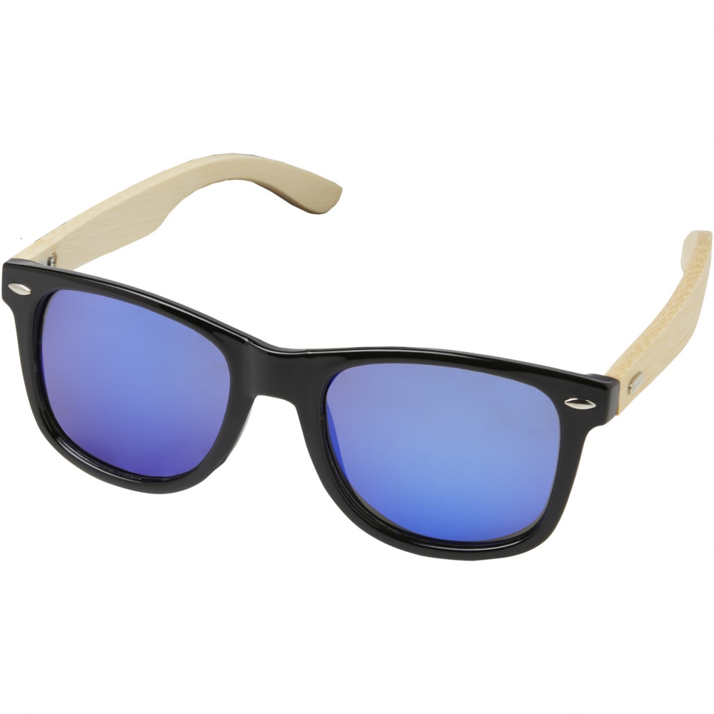 Logotrade promotional merchandise photo of: Taiyō rPET/bamboo mirrored polarized sunglasses in gift box