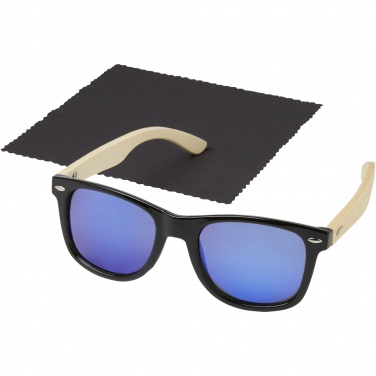 Logotrade advertising products photo of: Taiyō rPET/bamboo mirrored polarized sunglasses in gift box