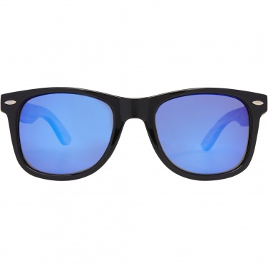 Logo trade business gift photo of: Hiru rPET/wood mirrored polarized sunglasses in gift box