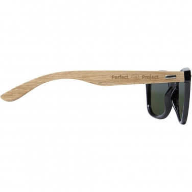 Logotrade promotional giveaways photo of: Hiru rPET/wood mirrored polarized sunglasses in gift box