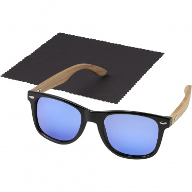 Logo trade business gift photo of: Hiru rPET/wood mirrored polarized sunglasses in gift box