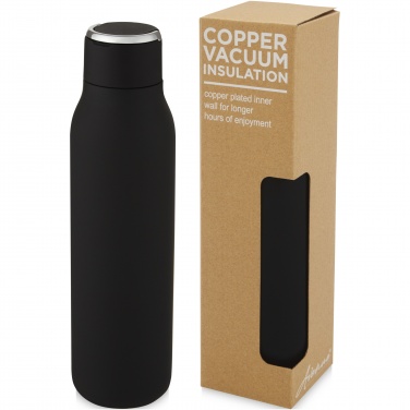 Logo trade promotional merchandise image of: Marka 600 ml copper vacuum insulated bottle with metal loop