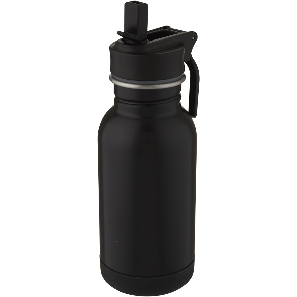 Logo trade corporate gift photo of: Lina 400 ml stainless steel sport bottle with straw and loop