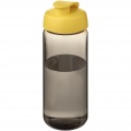 H2O Active® Octave Tritan™ 600 ml flip lid sport bottle, Charcoal / Yellow