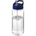 H2O Active® Octave Tritan™ 600 ml spout lid sport bottle, Transparent clear / Blue