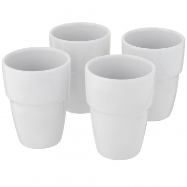 Logo trade promotional merchandise image of: Staki 4-piece 280 ml stackable mug gift set