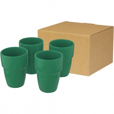 Logo trade corporate gifts image of: Staki 4-piece 280 ml stackable mug gift set