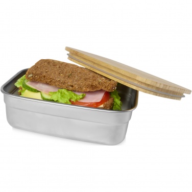 Logotrade promotional item image of: Tite stainless steel lunch box with bamboo lid