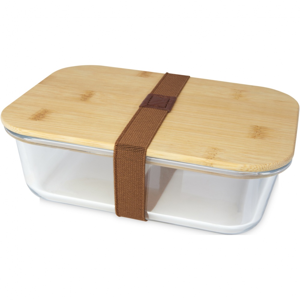 Logotrade business gift image of: Roby glass lunch box with bamboo lid