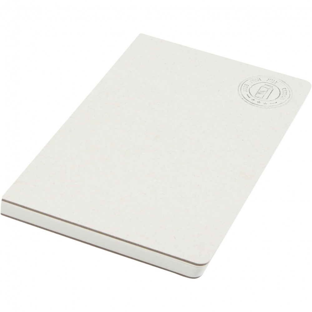 Logo trade promotional merchandise image of: Dairy Dream A5 size reference recycled milk cartons spineless notebook