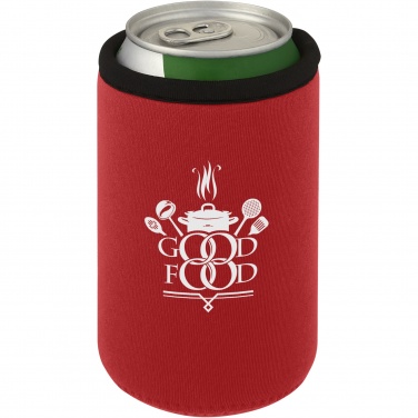 Logo trade promotional giveaway photo of: Vrie recycled neoprene can sleeve holder