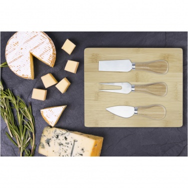 Logotrade promotional merchandise image of: Ement bamboo cheese board and tools