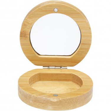 Logotrade promotional gift image of: Afrodit bamboo pocket mirror