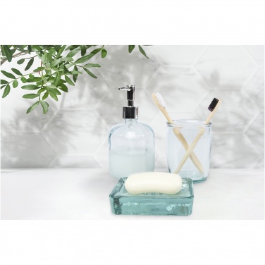 Logo trade promotional items picture of: Jabony 3-piece recycled glass bathroom set