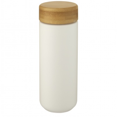 Logo trade promotional products image of: Lumi 300 ml ceramic tumbler with bamboo lid