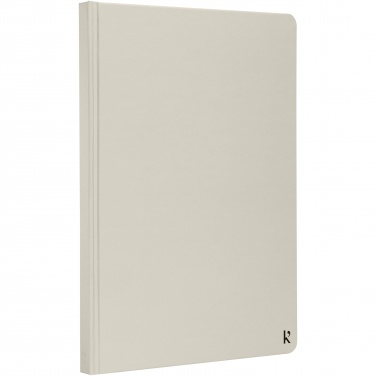 Logo trade promotional merchandise photo of: Karst® A5 stone paper hardcover notebook - lined