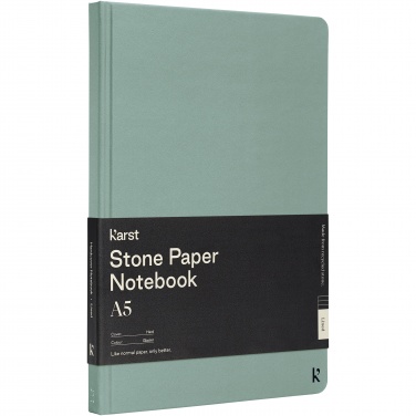 Logotrade corporate gift picture of: Karst® A5 stone paper hardcover notebook - lined