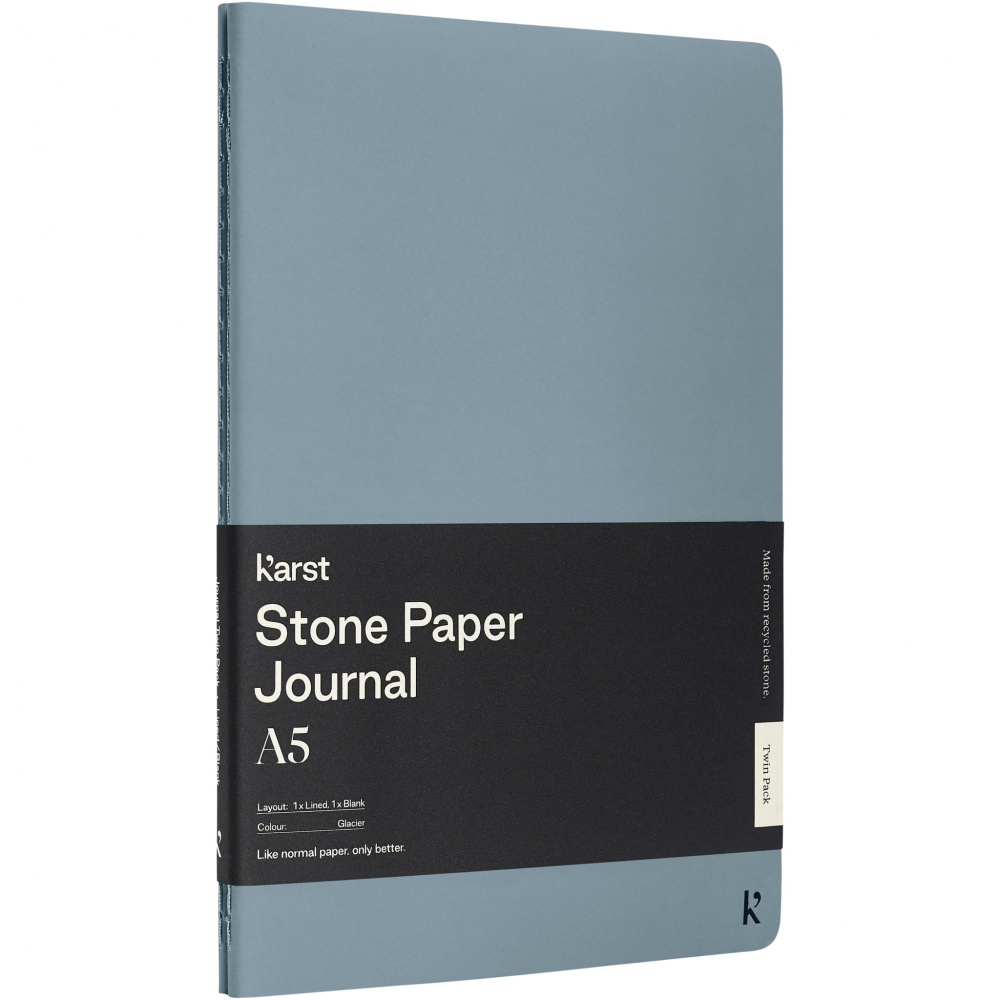 Logotrade promotional gift image of: Karst® A5 stone paper journal twin pack