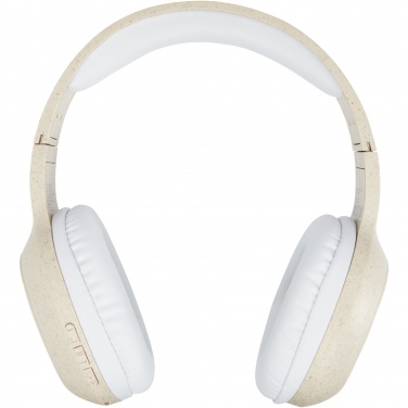 Logo trade advertising products image of: Riff wheat straw Bluetooth® headphones with microphone