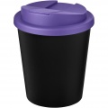 Americano® Espresso Eco 250 ml recycled tumbler with spill-proof lid , Solid black / Purple