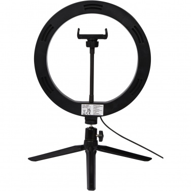 Logotrade promotional giveaway image of: Studio ring light for selfies and vlogging with phone holder and tripod