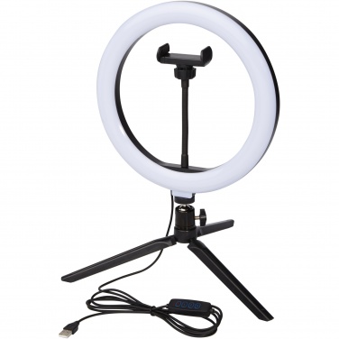 Logotrade advertising product picture of: Studio ring light for selfies and vlogging with phone holder and tripod