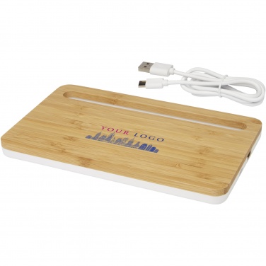 Logotrade promotional gift image of: Medake 10W bamboo wireless charger